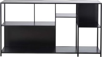Maisons du monde Estanter&iacute;a baja de metal fino negro 140 cm