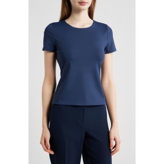 Kobi Halperin Rhianna Stretch Knit T-Shirt in Navy at Nordstrom, Size X-Large