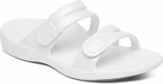 Aetrex Womens Janey Sport Slides In White
