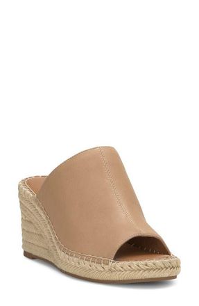 Lucky Brand Cabriah Espadrille Platform Wedge Slide Sandal in Sandstorm Shsntw at Nordstrom, Size 6.5