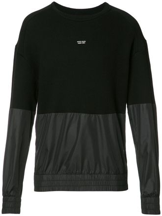 Mostly Heard Rarely Seen paneled sweatshirt - men - Nylon/Cotton/Polyester - S - Black