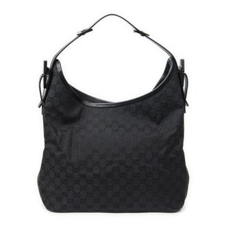 Gucci Pre-owned Womens Tall Hobo Handbag - Black - One Size
