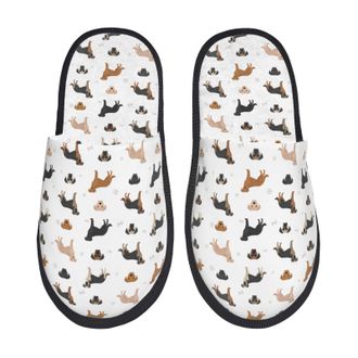 Generic Camping Slippers Labrador Retriever Dog Portable Slipper Non Slip Sleepers Casual House Shoes For Winter Bedroom L