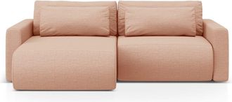 Cosmopolitan Design Sof&aacute; cama esquinero con ba&uacute;l 3 plazas tejido estructural pesca