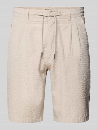 Only & Sons Regular Fit Shorts mit Strukturmuster Modell LEO LIFE in Beige, Gr&ouml;&szlig;e XXL