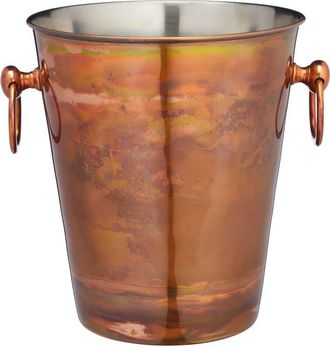 Barcraft Cubo de vino de acero inoxidable iridiscente de cobre