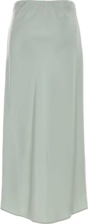 Calvin Klein Womens Satin Skirt Green Polyester