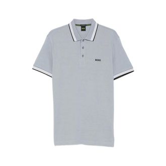 HUGO BOSS Tops, Heren, Grijs, 3Xl, Katoen, Paddy Polo Shirt