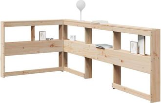 vidaXL Cabecero Librer&iacute;a En Forma De L Madera Maciza De Pino 90 Cm Vidaxl