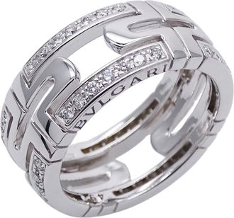 Bulgari White Gold White Gold (18K) Band Ring (Pre-Owned)