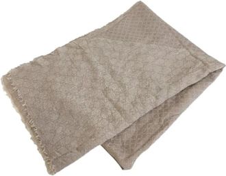 Gucci Pre-owned Stole - Dames - Vintage Accessoires - Beige - ONE Size - Wol - Vintage
