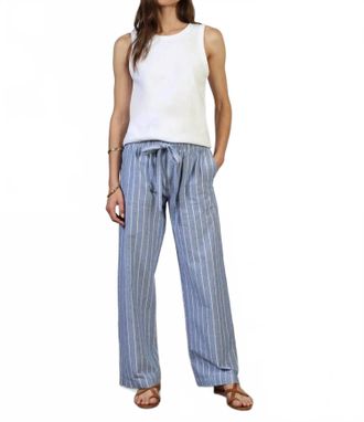 Dylan Bree Mid-Weight Stripe Pant In Blue