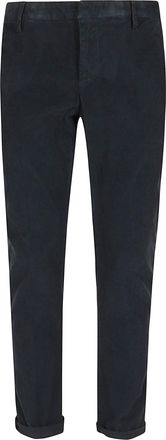 Dondup Low-Rise Slim Fit Trousers with Cuffed Hem