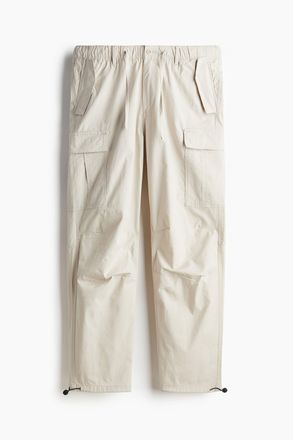 H&M Cargohose aus Ripstop Regular Fit - Hellbeige