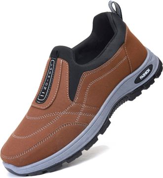 Generic Shoes for Men, Mens Slip on Shoes Summer Canvas Sneakers Low Top Lace Up with Breathable Casual Style Brown