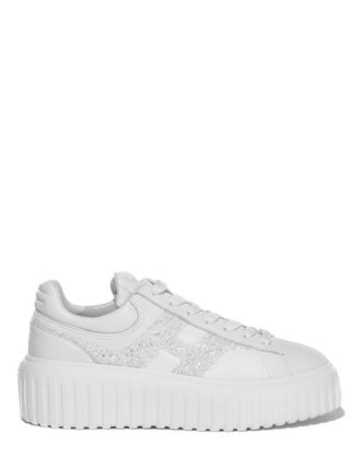 Hogan Contemporary White H-Stripes Sneakers
