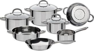 GSW Batterie De Casseroles En Acier Inoxydable Montr&eacute;al - 10 Pieces