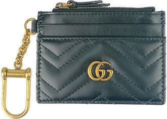 Gucci Black Leather Chain/Shoulder Wallet (Pre-Owned)