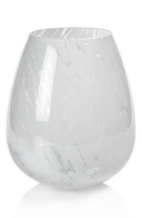 Zodax Laval Confetti Glass Vase in White at Nordstrom Rack