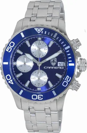 Torino Carrero Time Bold - Cx2 Chronograph Blue Dial Mens Watch C1S3735BU