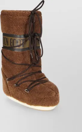 Moon Boot fleece shearling boots