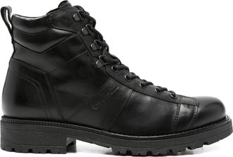 Nero Giardini lace-up leather boots - men - Leather/Rubber/Calf Leather - 41 - Black