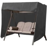 OEM Funda Para Columpio De Jard&iacute;n De Tres Plazas, Fabricada En Tejido Oxford Impermeable Y Resistente A Los Rayos Uv, 220 X 125 X 170 Cm - Crezuo