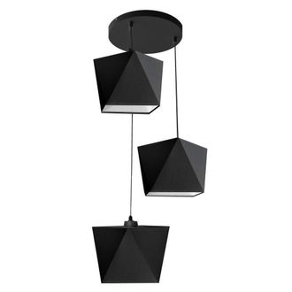 Netlighting Adamant Cluster Pendant Ceiling Light Black 35cm