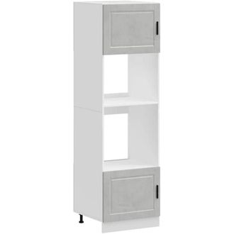 vidaXL Vidaxl - Oven Cabinets 2 pcs Porto Concrete Grey Engineered Wood