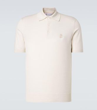 Brunello Cucinelli Logo cotton piqu&eacute; polo shirt