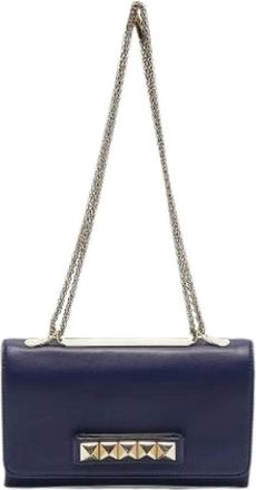 Valentino Pre-owned Cross Body Bags, female, Blue, Size: ONE SIZE Pre-owned Va Va Voom Clutch