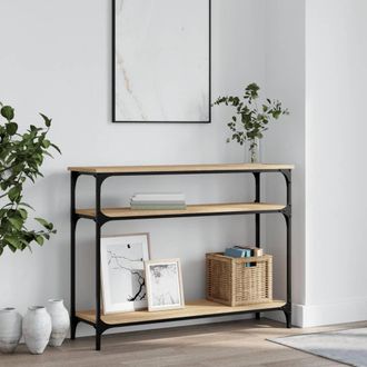 vidaXL Vidaxl - Mesa Consola Madera De Ingenier&iacute;a Roble Sonoma 100x29x75 Cm