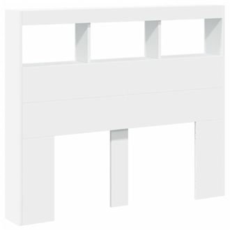 vidaXL Cabecero De Cama Con Led Blanco 120x17x102 Cm Vidaxl