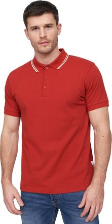 Duck and Cover Heren Samtrase Polo Shirt (Rood)
