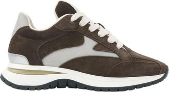 VIA VAI Usher Riggs Sneakers - Dames - Sneakers - Bruin - 42 EU - Leer - Schoenen
