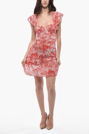 Stella McCartney Silk and Cotton Organza Dress with Print Stella McCartney