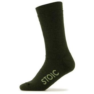 Stoic Merino Warmwool Medium Merinosocken - Unisex | oliv