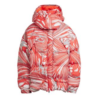 adidas (WMNS) adidas By Stella McCartney Zip-Up Padded Jacket Asia Sizing Orange White HI6087