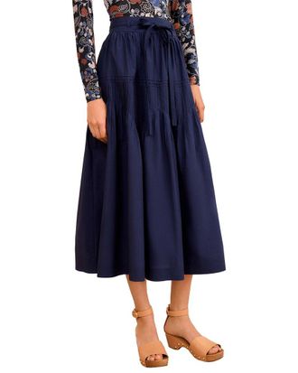 Ulla Johnson Blythe Drop Waist Midi Skirt