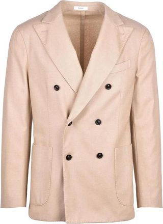 Boglioli Double-Breasted Jacket - Beige