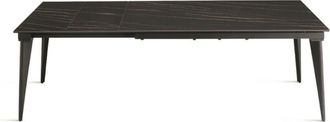 Capodarte Capodarte - Tavolo allungabile 240 cm ulisse con top gres porcellanato effetto Marmo Nero