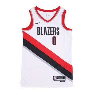 Nike Sportswear, male, White, Size: XS NBA Swingman Jersey - Damian Lillard