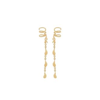 Chlo&eacute; Accessoires, Dames, Geel, ONE Size, Iconische Hangende Oorbellen