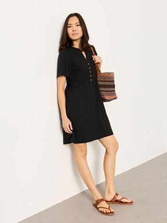 Fat Face FatFace Maggie Black Regular Jersey Dress