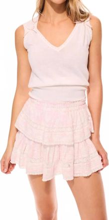 LoveShackFancy Sephony Tank Top In Daisy White