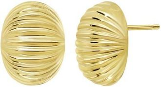 Bony Levy 14K Gold Textured Dome Stud Earrings in 14K Yellow Gold at Nordstrom