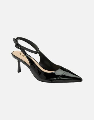 Ravel Womens Catrine Womens Slingback Court Shoes - Black - Size: 6
