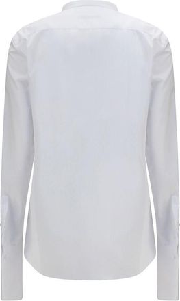 Fendi Womens White Cotton Dress Shirt