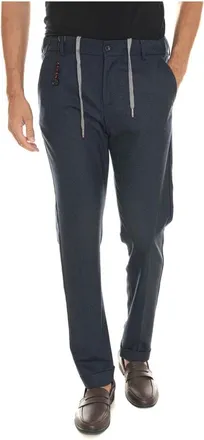 Marco Pescarolo Heren, Broeken, Blauw, Maat: 4XL Kasjmier