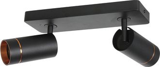 Steinhauer Foco - Negro - Downlume - Metal - Foco De Superficie - Gu10